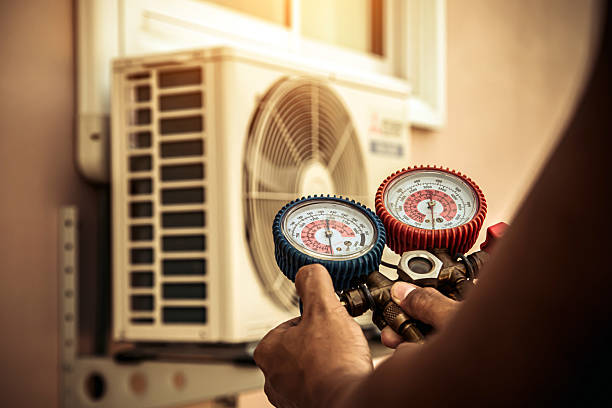 Professional Hvac technician working in Canyon, MN
